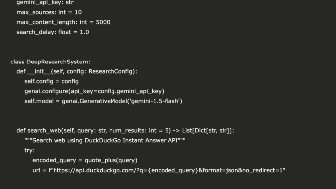 How to Build a Multi-Round Deep Research Agent with Gemini, DuckDuckGo API, and Automated Reporting?