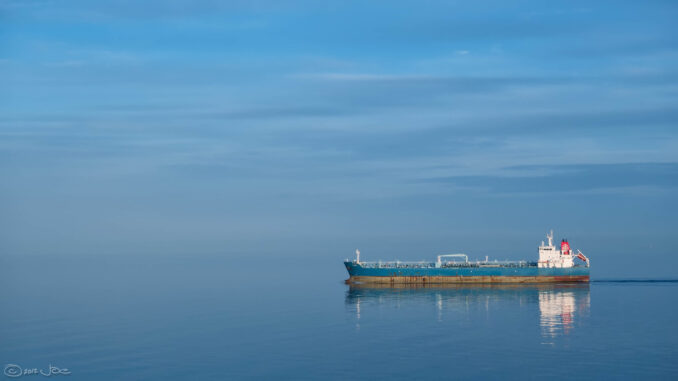 APAS radar-informed AI for sea pilots: trial Illustrative image of tanker for article on AI sea navigation aids.