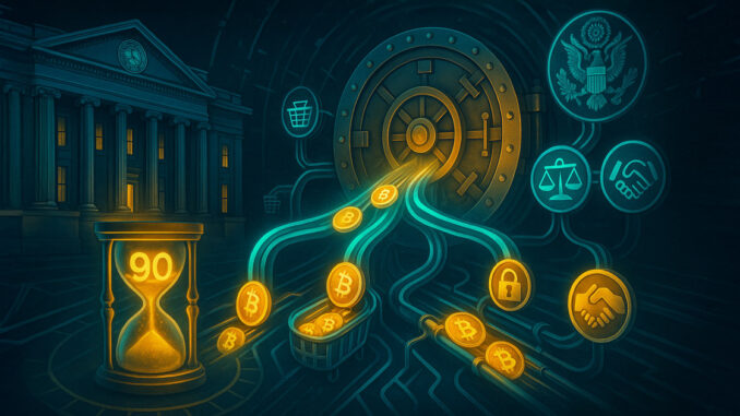 US Bitcoin reserve could drain 40k BTC faster than miners mint in the next 90 days