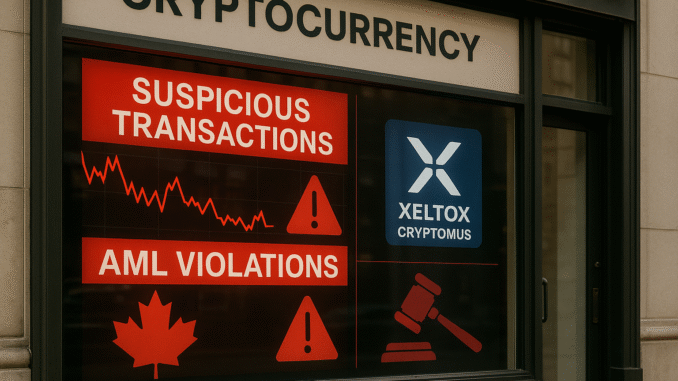 Crypto firm Xeltox fined record C$177M by Canadian AML regulator