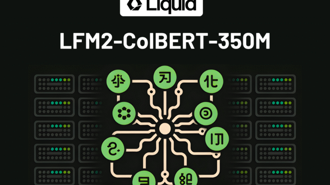 Liquid AI Releases LFM2-ColBERT-350M: A New Small Model that brings Late Interaction Retrieval to Multilingual and Cross-Lingual RAG
