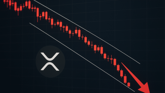 XRP weakens with bearish channel signalling further decline