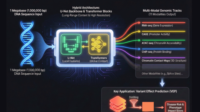 Google DeepMind Unveils AlphaGenome: A Unified Sequence-to-Function Model Using Hybrid Transformers and U-Nets to Decode the Human Genome