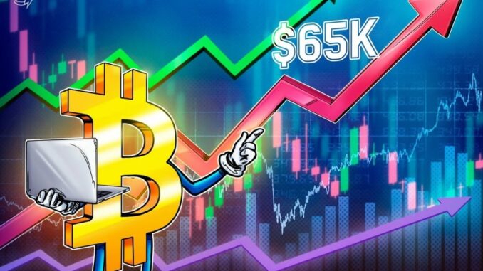 Bitcoin Rebound To $65K Holds As US Stocks Recover From AI Meltdown