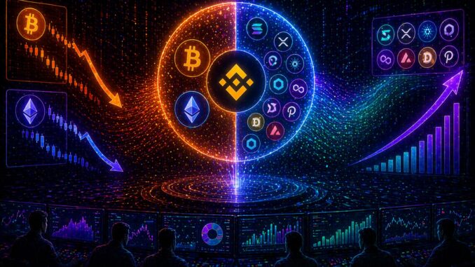 Altcoins Now Own Half of Binance's Trading Volume: Liquidity Is Rotating Away From BTC And ETH
