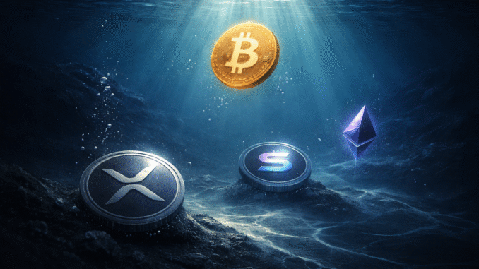 XRP, Solana, Bitcoin